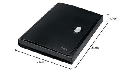 Leitz Recycle projectmap A4, 5 compartimenten, zwart