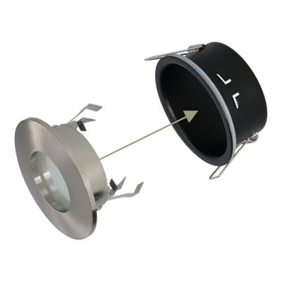 Set van Vegas - LED Inbouwspots - 5 Watt 400 lumen - 6000K Daglicht wit - GU10 - Dimbaar - Rond - IP44 voor badkamer, buiten en binnen - RVS - thumbnail