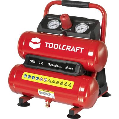 TOOLCRAFT Pneumatische compressor 7.5 l 8 bar