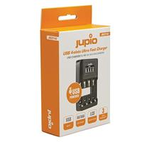 Jupio USB 4-slots Ultra Fast AA/AAA batterijlader - thumbnail