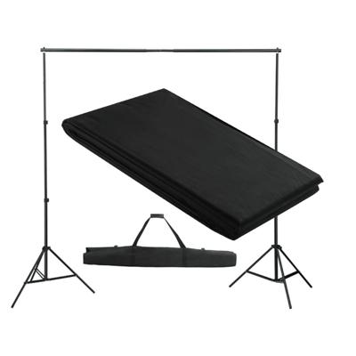 Achtergrondsysteem 300x300 cm zwart