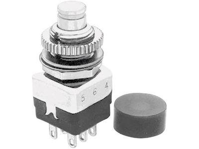 APEM 104450003 104450003 Druktoets 220 V/AC 2 A 2x aan/(uit) Moment 1 stuk(s)