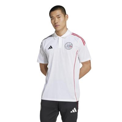 adidas Ajax Polo 2025-2026 Wit Zwart Rood