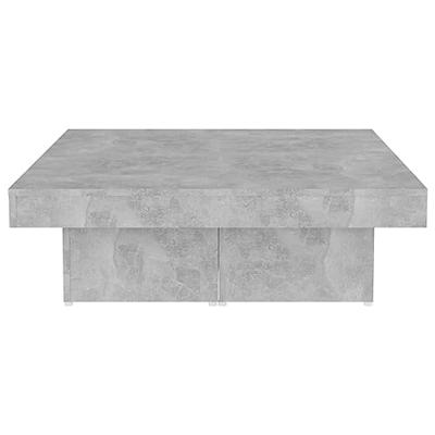 Salontafel 90x90x28 cm spaanplaat betongrijs
