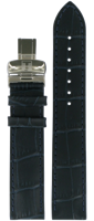Horlogeband Tissot PRC 200 GENT / T0554101604700 / T600032781 Leder Blauw 19mm - thumbnail