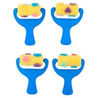 Verfroller met patronen, 4st. - thumbnail