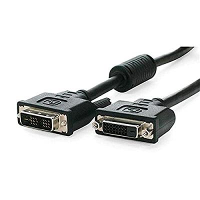 StarTech.com DVI Extension Cable - 6 ft - Single Link - Mannelijke naar Vrouwelijke Kabel - 1920x1200 - DVI-D Cable - Computer Monitor Cable - DVI Cord (DVIDSMF6), Black
