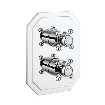 Crosswater Belgravia douchekraan - inbouw - Thermostatisch - zonder inbouwdeel - 2 functies - chroom BLCB1500LBPC