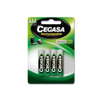 Cegasa Rechargeable - Pack 4 batterijen HR03 800 mAh, groen - thumbnail