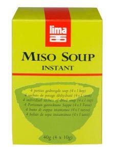 Lima Instant miso soep 4 x 10 gram 40 Gram