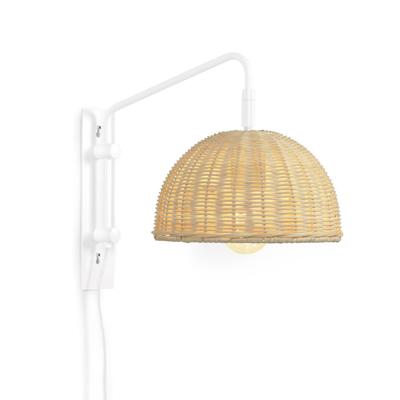 Kave Home Wandlamp 'Damila' Rotan, kleur Wit Kave Home Wandlamp 'Damila' Rotan, kleur Wit