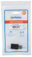 Manhattan USB 3.2 Gen 2 (USB 3.1 Gen 2) Adapter [1x USB 3.2 Gen 2 stekker A (USB 3.1) - 1x USB-C bus] Manhattan 354714 adattatore per inversione del genere - thumbnail