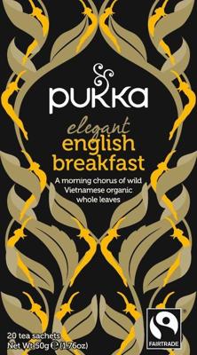 Pukka thee bio, English Breakfast, pak van 20 stuks