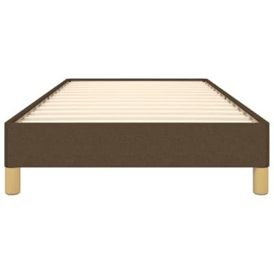 Bedframe stof donkerbruin 90x200 cm