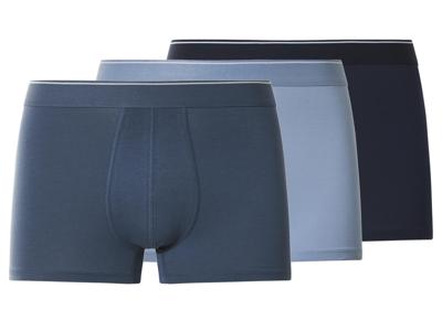 esmara Men Set van 3 heren boxers (Donkerblauw/blauw, L)