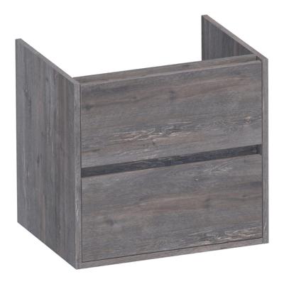 Brauer Adore - Onderkast - 60 cm - met 2 Softclose Lades Greeploos en 1 Sifon Uitsparing - Driftwood