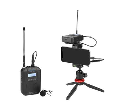 Boya uhf duo lavalier microfoon draadloos by-wm6s - thumbnail