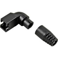 Hirose Electronic RJ45-KS90UD Knikbescherming voor RJ45-aansluitstekker Hirose, haaks Knikbeschermingsmof Aantal polen: 8P8C Zwart 1 stuk(s) - thumbnail