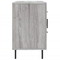 Dressoir 100x36x60 cm bewerkt hout grijs sonoma eikenkleurig - thumbnail