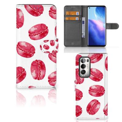 OPPO Find X3 Neo 5G | Book Cover | Pink Macarons