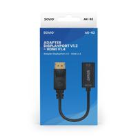 Savio Adapter DisplayPort (M) v1.2 - HDMI A (F) v1.4, 4K, AK-62 - thumbnail