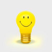Oplaadbare smiley lamp - thumbnail