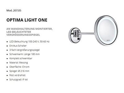 Valera Professional Light One 3x Magnifying Mirror Accessoire Ø 216mm 1Stuks Valera Professional Light One 3x Magnifying Mirror Accessoire Ø 216mm 1Stuks