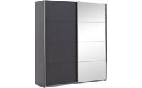Goossens Basic Kledingkast Miami, 226 cm breed, 210 cm hoog, 1x spiegeldeur re en 1x schuifdeur li - thumbnail