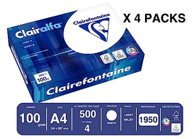 Doos A4 papier 100 gram Clairefontaine Clairalfa Doos A4 papier 100 gram Clairefontaine Clairalfa
