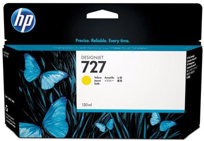 727 - 130 ml - geel - origineel - DesignJet - inktcartridge - voor DesignJet T1500, T1530, T2500, T2530, T920, T930