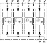 DEHN 951400 DV M TNS 255 Overspanningsveilige afleider Overspanningsbeveiliging voor: Verdeelkast 100 kA 1 stuk(s) - thumbnail