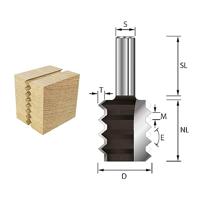 ENT Verlijmfrees HM met V-vertanding, Kolf 12mm - 7916450 - 7916450 - thumbnail