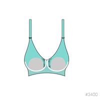 Gewatteerde borstvoedings- & zwangerschapsbeha zonder naden GelWire® CARRIWELL zwart - thumbnail