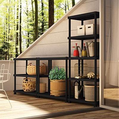 Opbergrek - TOOD - ETA 845 - 5 planken - Kunststof - 80 x 39 x 180 cm - Zwart