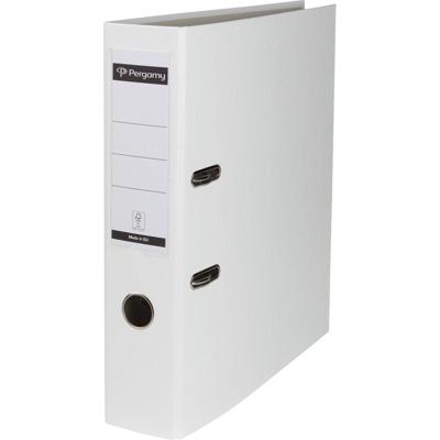 Pergamy ordner, voor ft A4, uit PP en papier, zonder beschermrand, rug van 7,5 cm, wit Pergamy ordner, voor ft A4, uit PP en papier, zonder beschermrand, rug van 7,5 cm, wit
