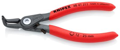 Knipex 48 41 J11 Precisie-borgveertang Geschikt voor borgringen Binnenringen 12-25 mm Puntvorm 90° haaks