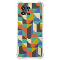 Xiaomi 13 Doorzichtige Silicone Hoesje Funky Retro - thumbnail