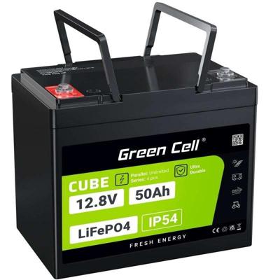 Green Cell LFPGC12V50AH UPS-accu Lithium-ijzerfosfaat (LiFePo4) 12 V 50 Ah