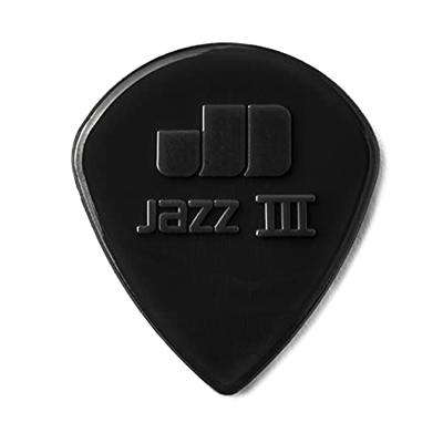 Dunlop Jazz III Black Stiffo 6-pack plectrums