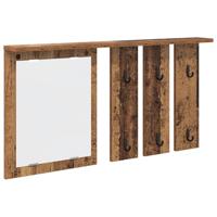 Wandgemonteerde kapstok Oud hout 85 x 10 x 45 cm Bewerkt hout - thumbnail