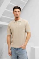 Pure Path Openwork Knit Polo Heren Beige - Maat S - Kleur: Beige | Soccerfanshop - thumbnail
