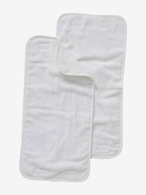 Set van 2 reserve handdoeken voor nomadische verschoningsmat wit