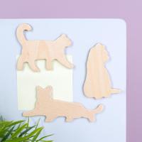 Houten Dierenmagneten (set Van 3) - Kat - thumbnail