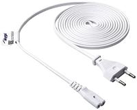 Akyga Stroom Adapterkabel [1x Euro-stekker - 1x Apparaatbus C7] 3.00 m Wit - thumbnail