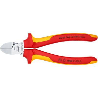 Knipex 70 26 160 Zijkniptang VDE Met facet 160 mm