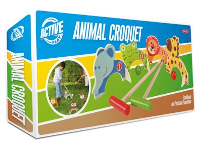 Tactic Houten dieren croquet set