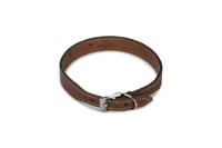 Beeztees cork - halsband hond - leer - bruin - 45 cm x 20 mm - thumbnail