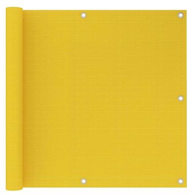 VidaXL Balkonscherm 90x300 cm hdpe geel