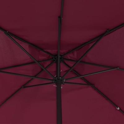 Parasol vierkant 295x245 cm bordeauxrood