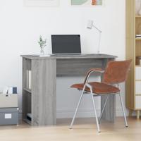 Bureau 100x55x75 cm bewerkt hout grijs sonoma eikenkleurig - thumbnail